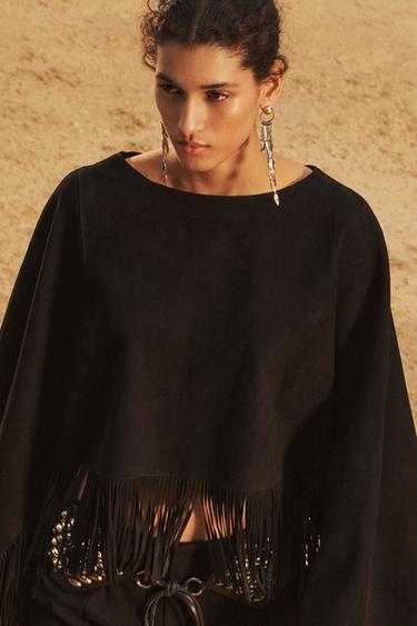 CAPA PIEL ANTE FLECOS LIMITED EDITION - Negro de Zara