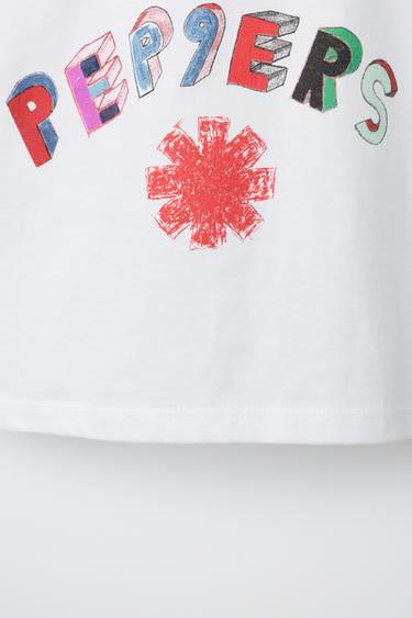 RED HOT CHILI PEPPERS © T-SHIRT - White by Zara - Image 3