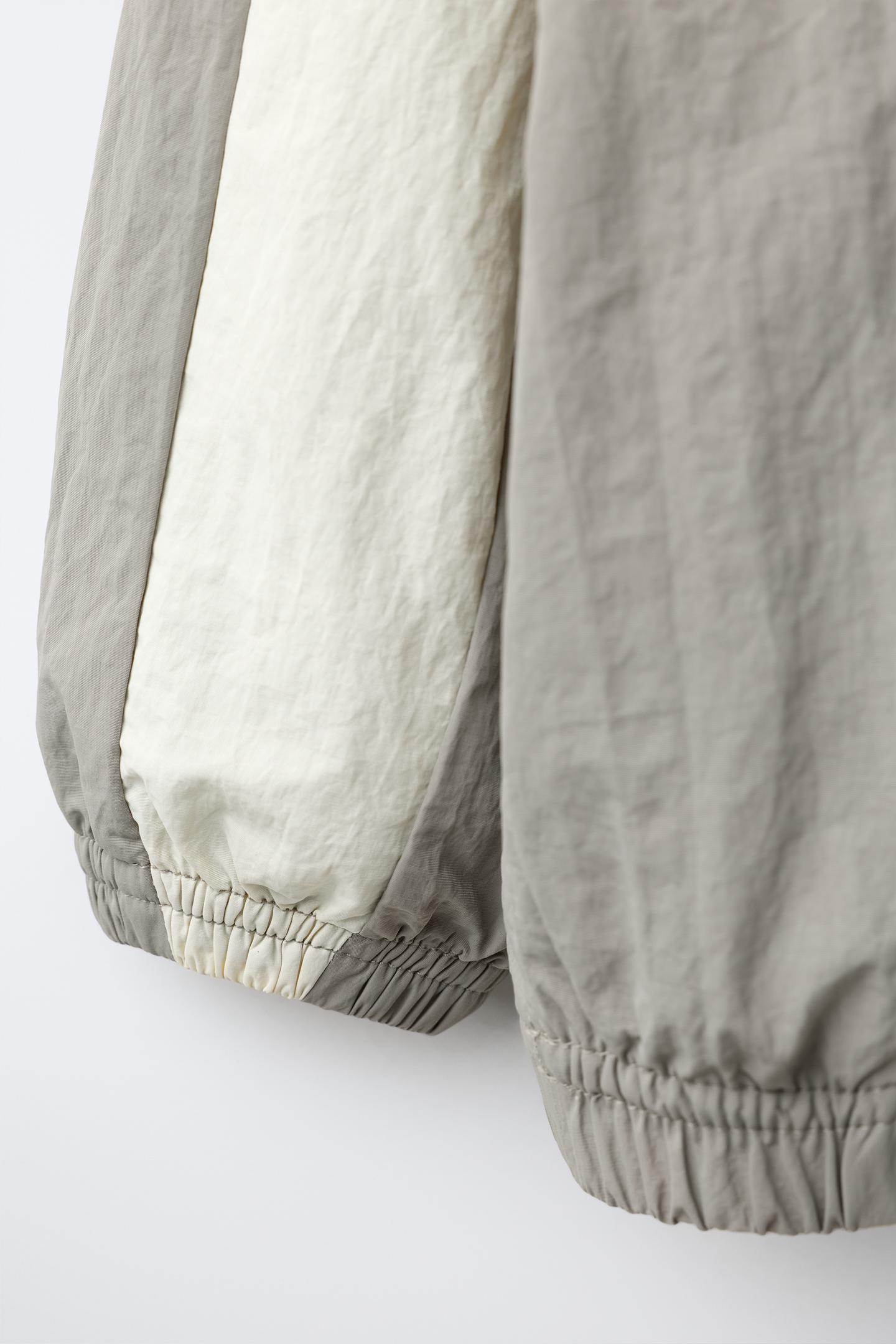 Детская куртка Zara Technical Zip-Up, цвет: Серый — фото 5