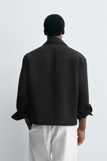 SURCHEMISE COUPE BOXY - Noir de Zara - Image 2