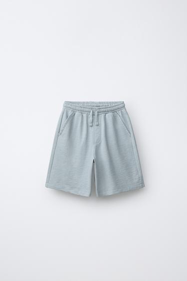 ENSEMBLE POLO ET BERMUDA RUSTIQUE AVEC ÉTIQUETTE - Bleu ciel de Zara - Image 3