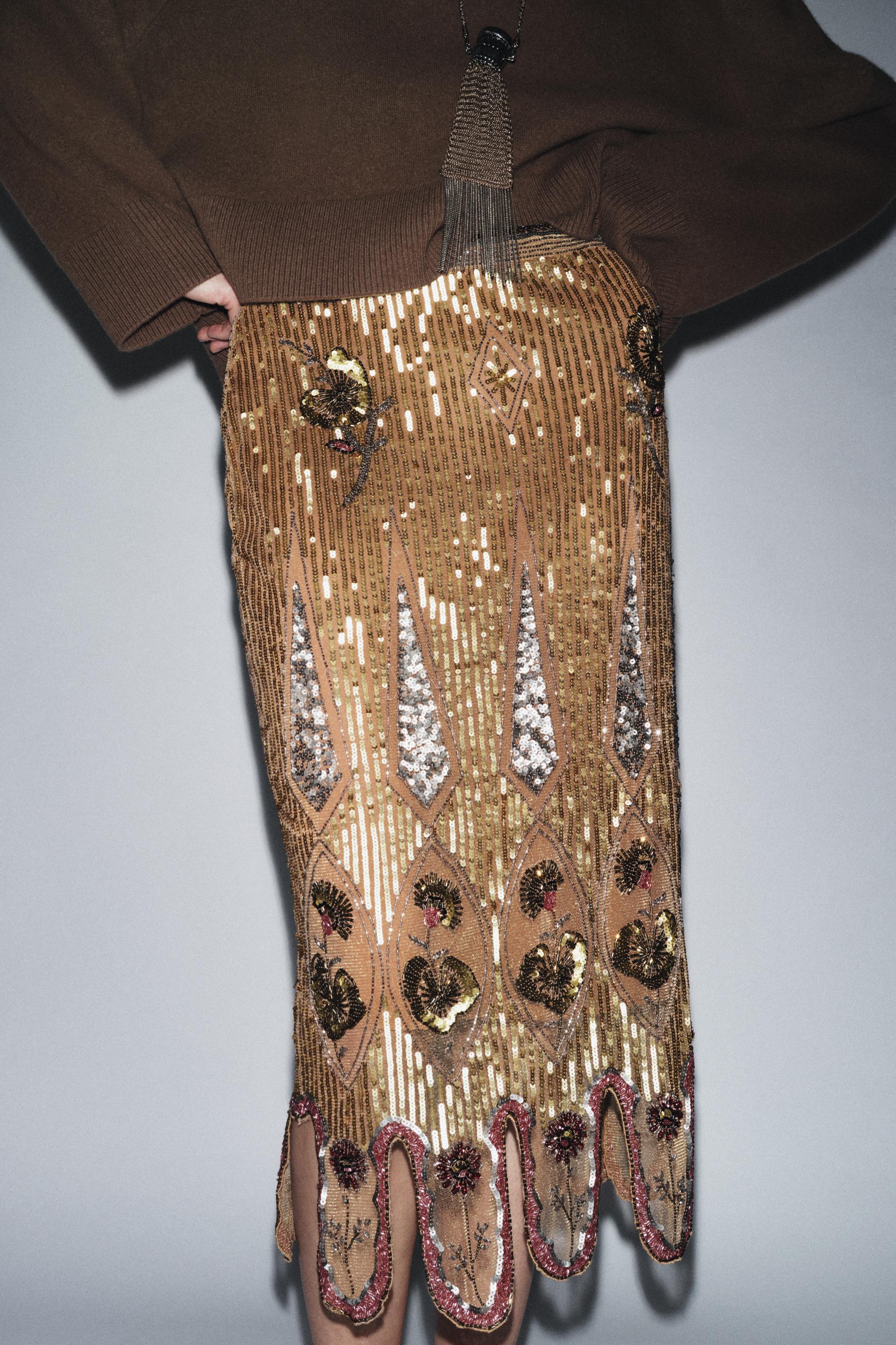 ZW COLLECTION LIMITED EDITION EMBROIDERED SKIRT