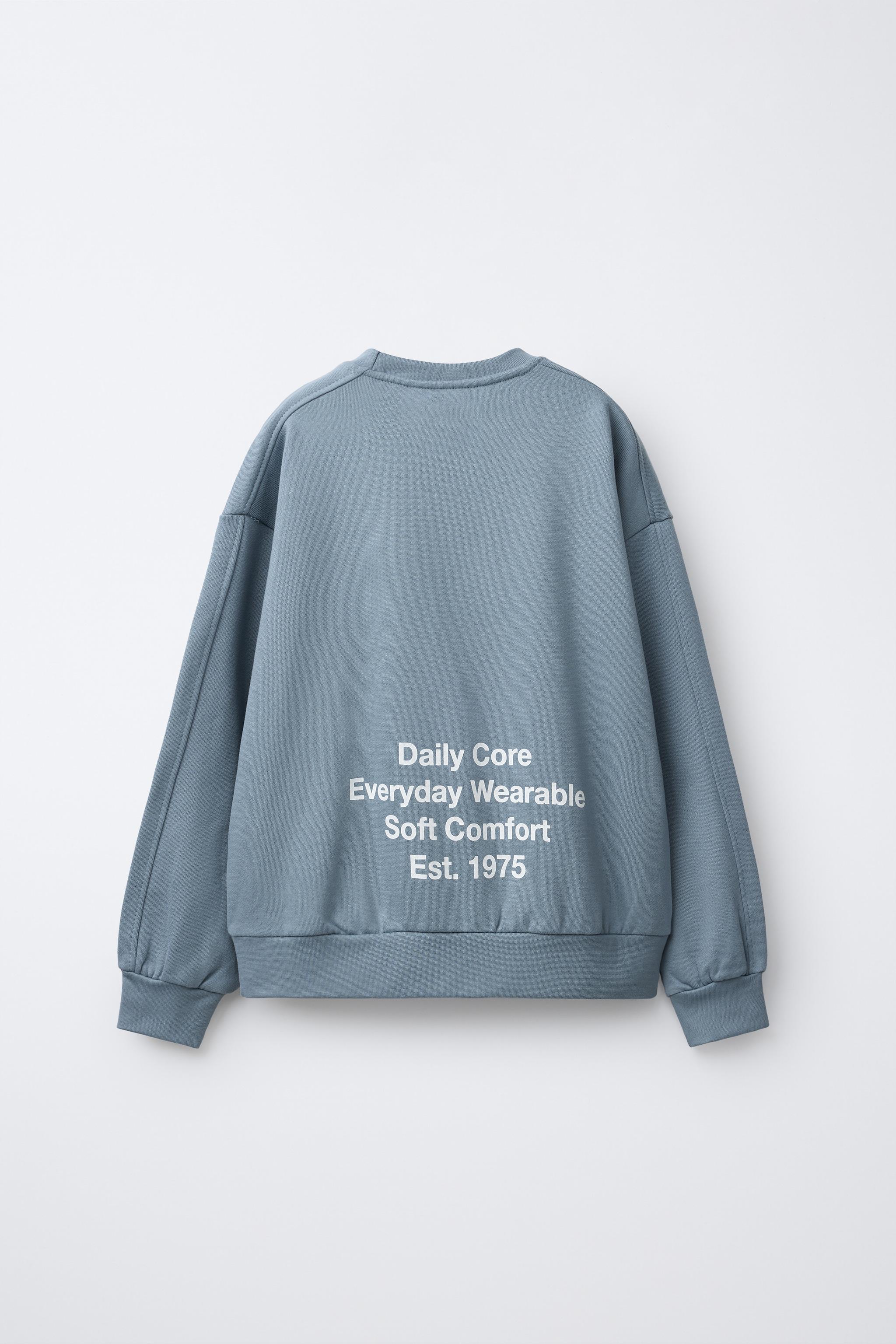 TEXT JOGGING SWEATSHIRT
