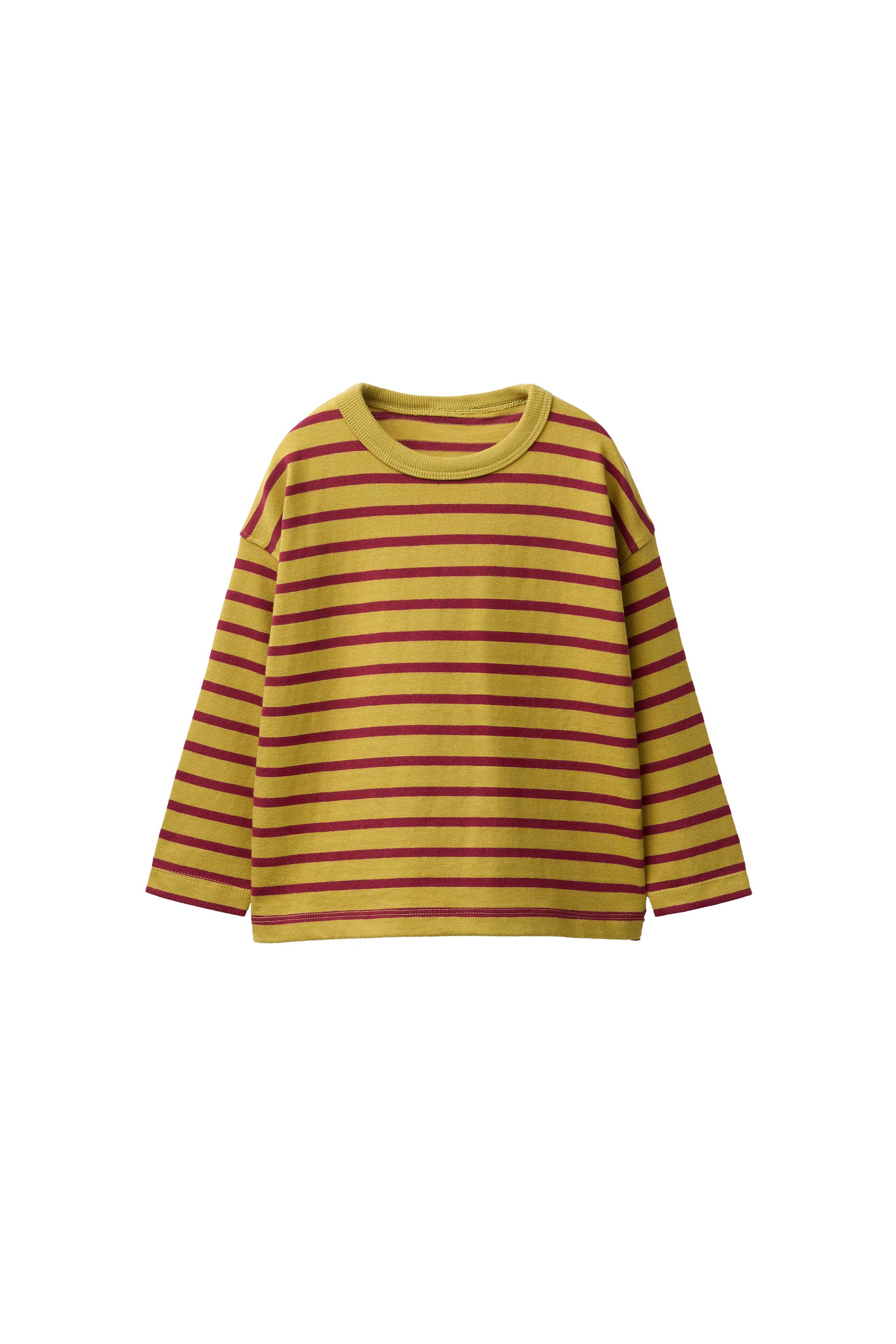 STRIPED T-SHIRT - Mustard | ZARA United States