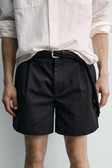 SHORT PLISSÉ COURT AARON LEVINE X ZARA - Noir de Zara - Image 4