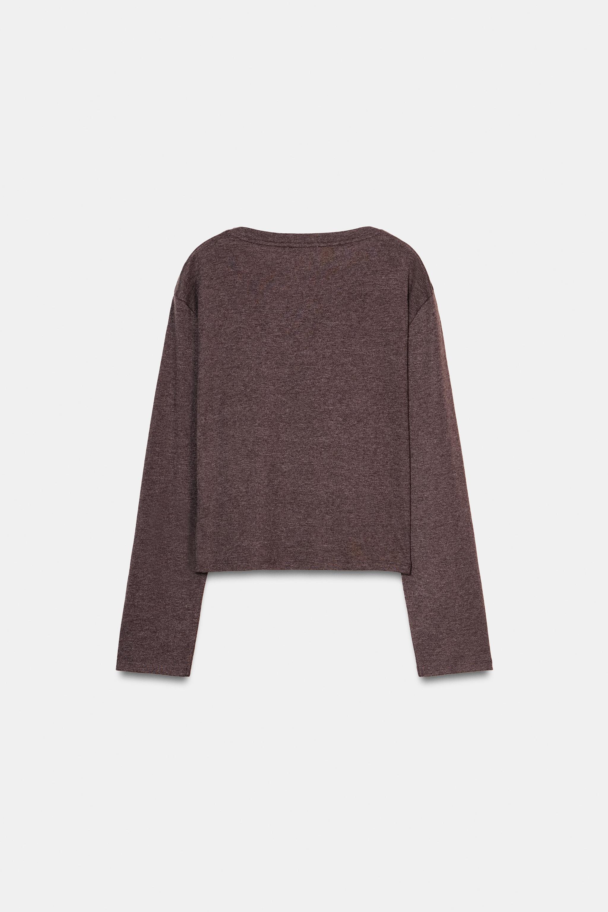 LONG SLEEVE BOAT NECK T-SHIRT