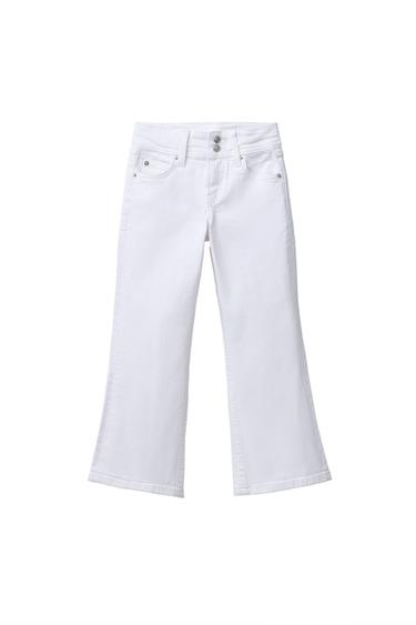 ДЖИНСЫ FLARE С ДВУМЯ ПУГОВИЦАМИ — БЕЛЫЙ от Zara