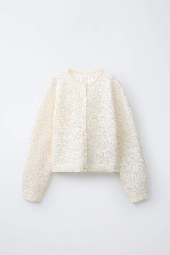 CHAQUETA ESTRUCTURA - Crudo claro de Zara - Imagen 0