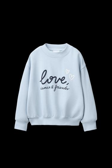 SWEATSHIRT MIT PRINT - Hellblau von Zara - Bild 0