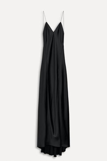 LONG SATIN DRESS 50TH ANNIVERSARY - Black by Zara - Image 1