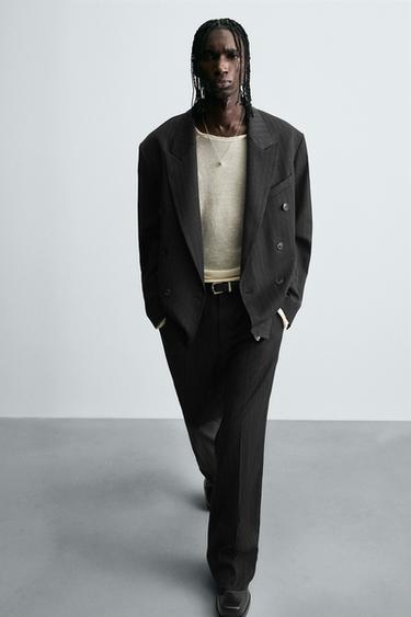 STRIPED SUIT TROUSERS - striped by Zara - Image 5