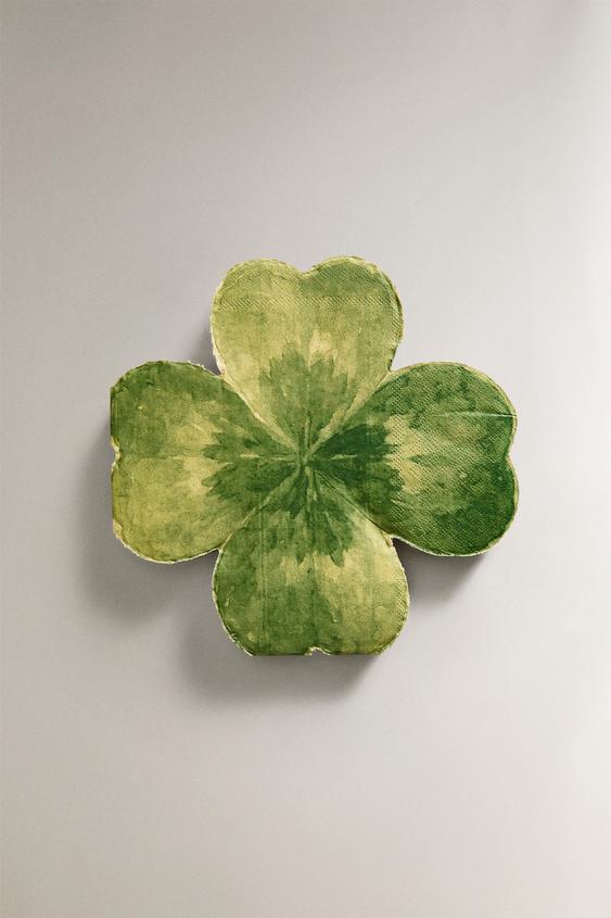 PACK SERVILLETAS PAPEL TRÉBOL (PACK DE 20) - VERDE de Zara - Imagen 0