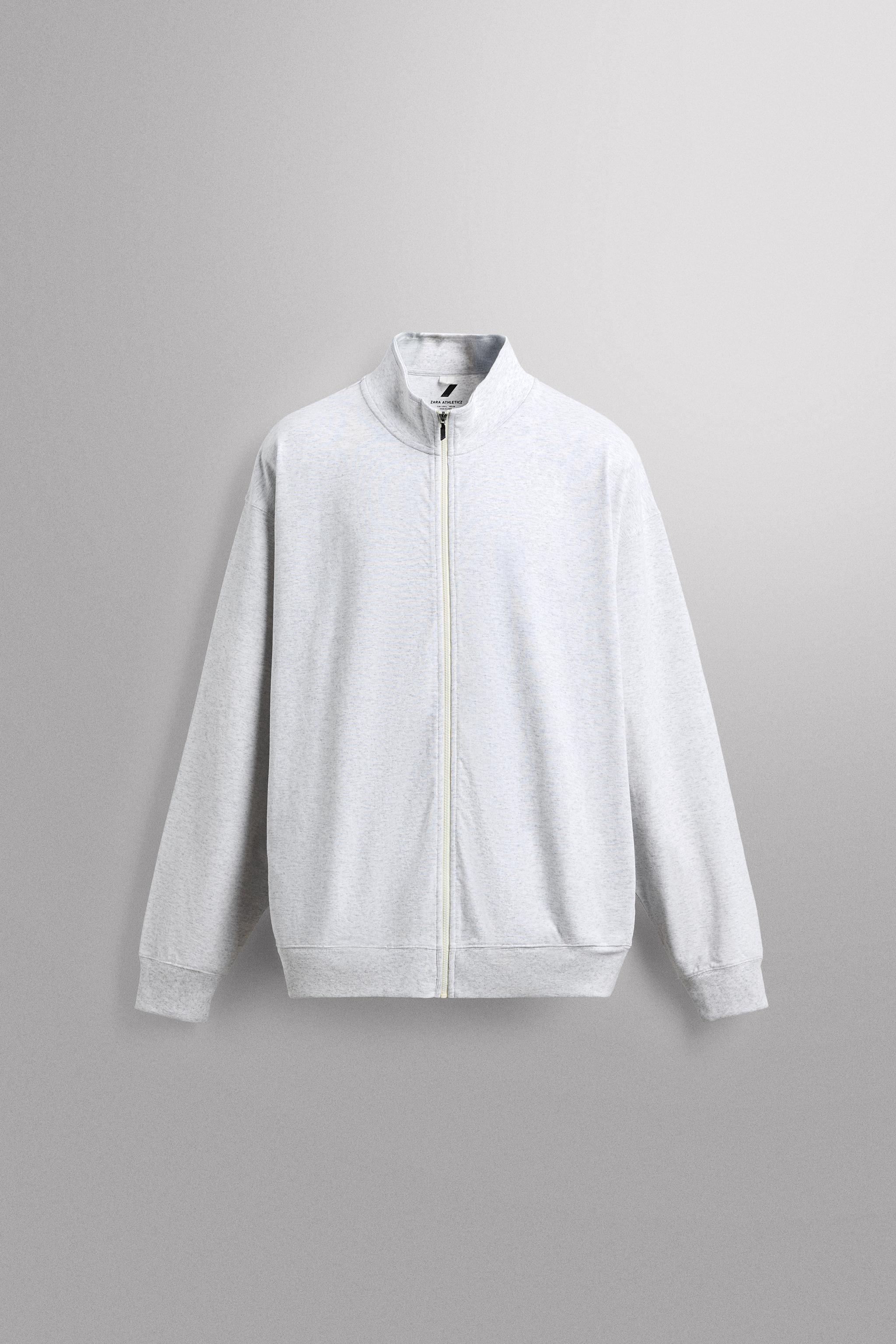 RELAXED FIT ZIP-UP SWEATSHIRT