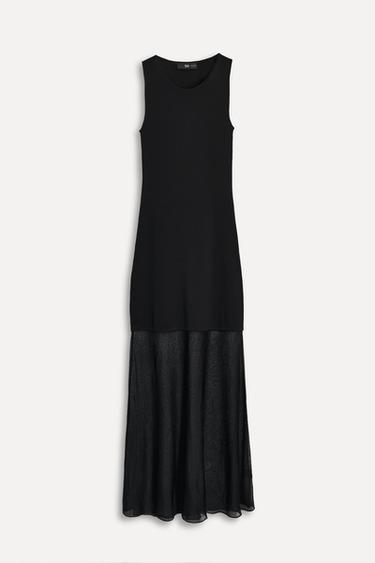 CONTRAST KNIT DRESS 50TH ANNIVERSARY - Black by Zara - Image 1