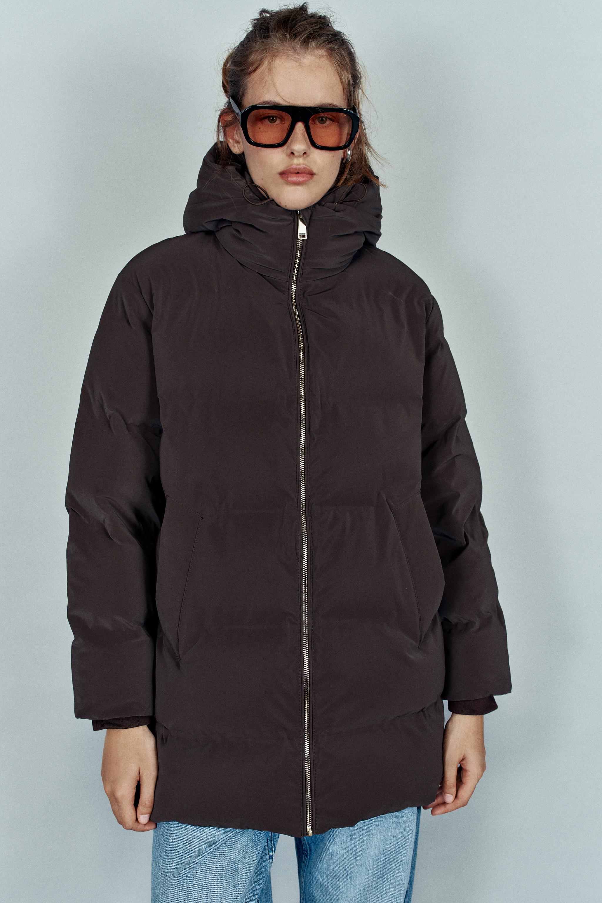ANORAK EFFET GOMME À CAPUCHE WINDPROOF