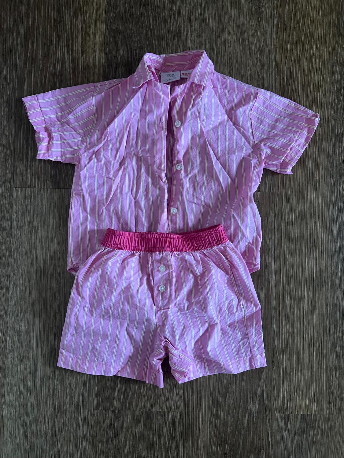 3-6 YEARS/ STRIPED MATCHING SET