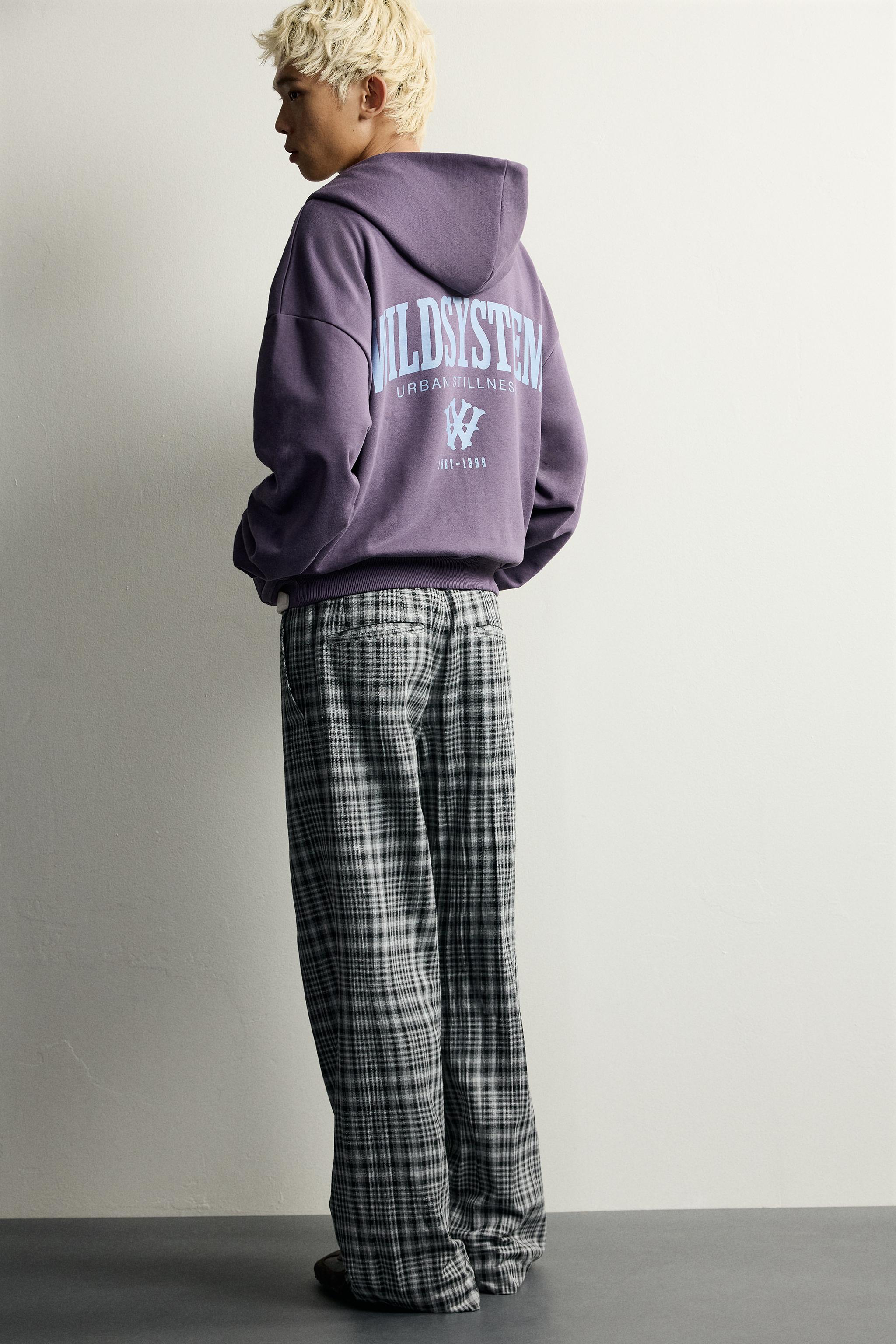 PRINTED ZIP-UP HOODIE