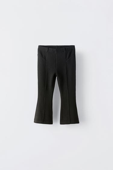 LEGGING FLARE OTTOMAN - Negro de Zara