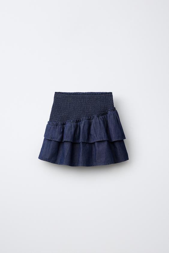 RUFFLES SKIRT - Blue by Zara - Image 0