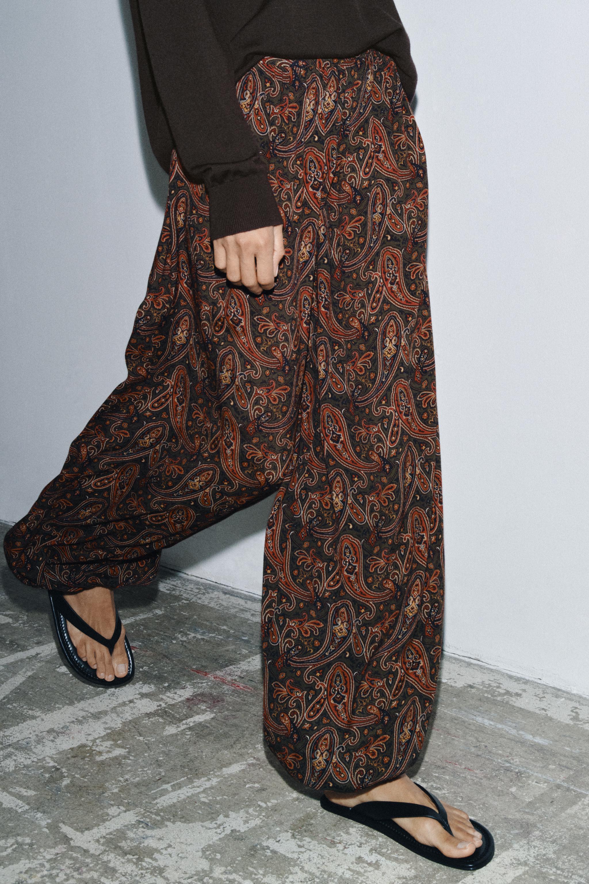 PAISLEY BLOOMER PANTS ZW COLLECTION - Multicolored | ZARA