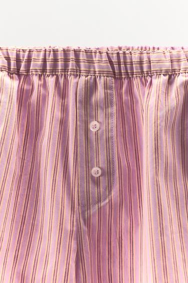 STRIPED SHORTS WITH COTTON - Pink by Zara - Image 4