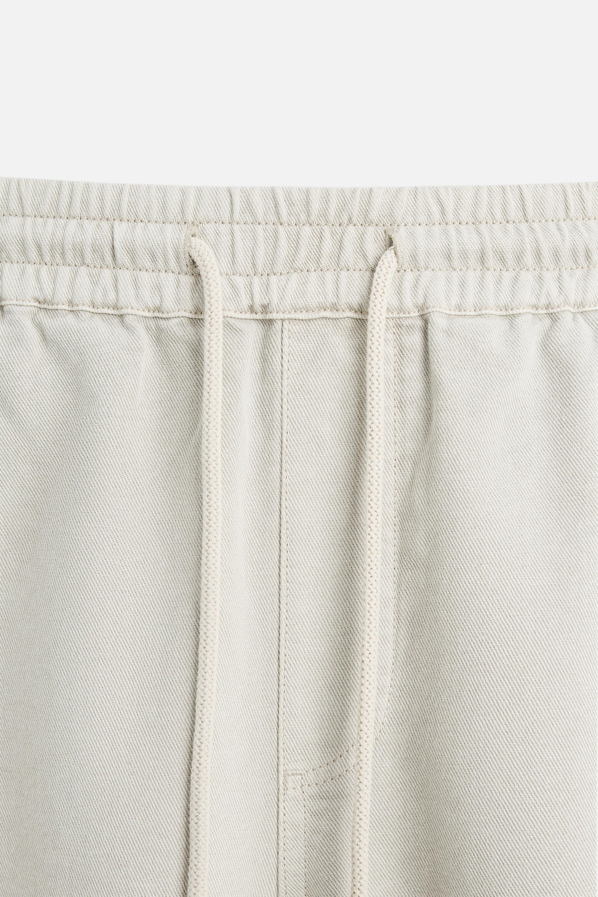 PANTALON EN COTON ET LIN