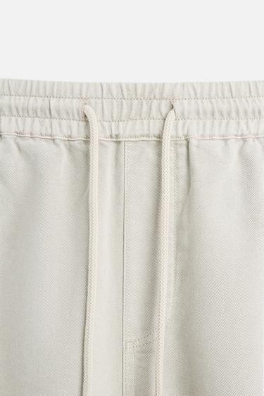 COTTON - LINEN TROUSERS - Light grey by Zara - Image 7