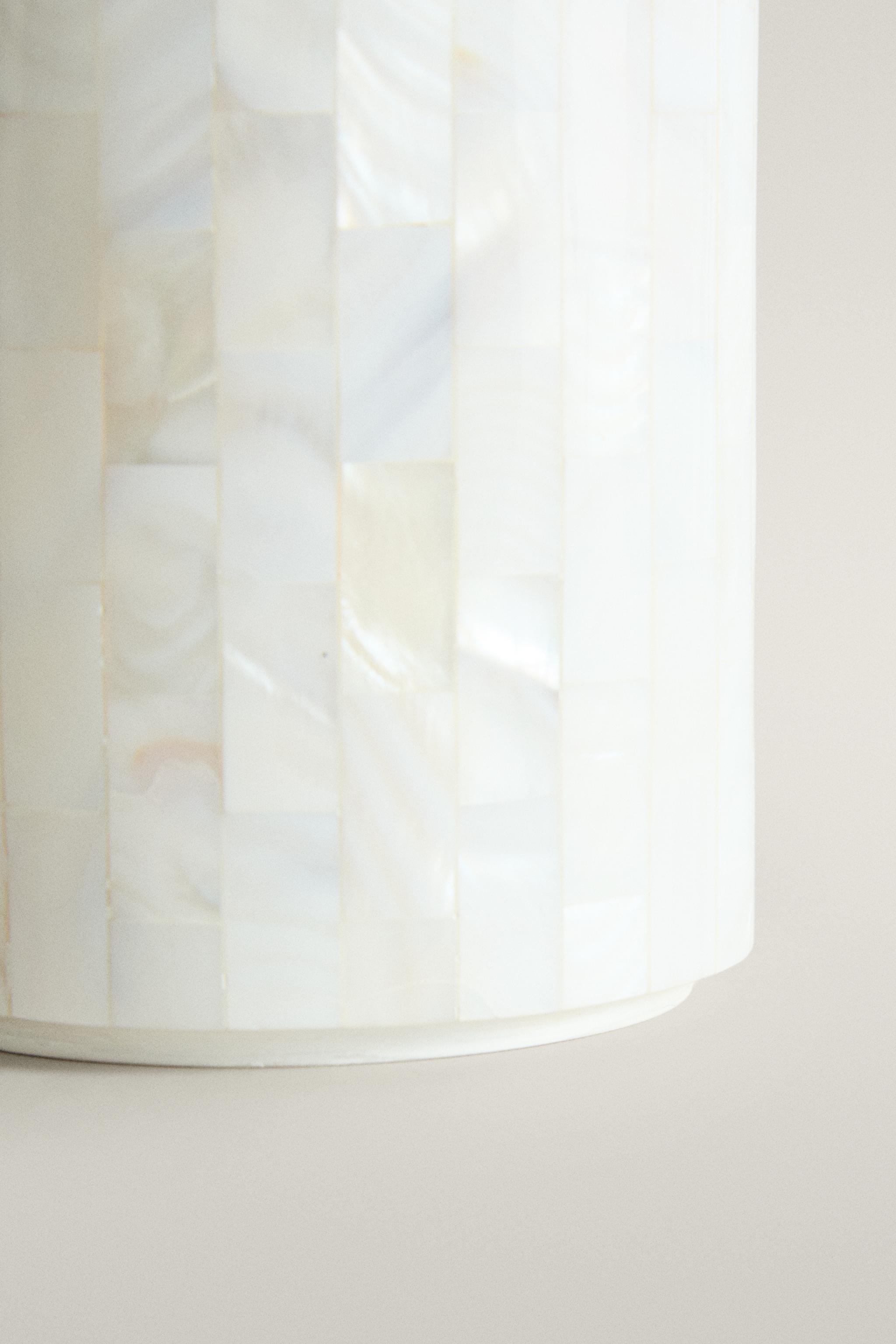 MOTHER-OF-PEARL TOOTHBRUSH HOLDER