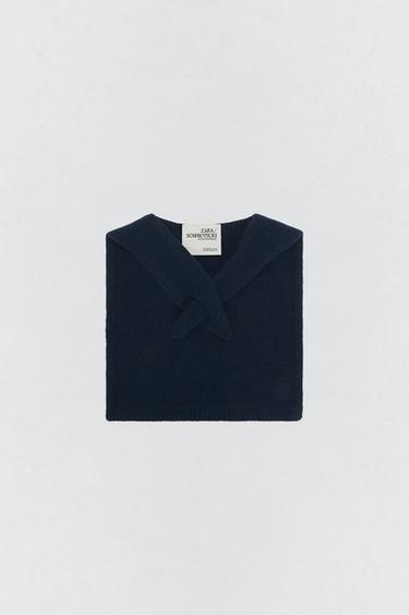 TRICOT WOLLEN COLSJAAL SOSHIOTSUKI x ZARA - Blauw van Zara