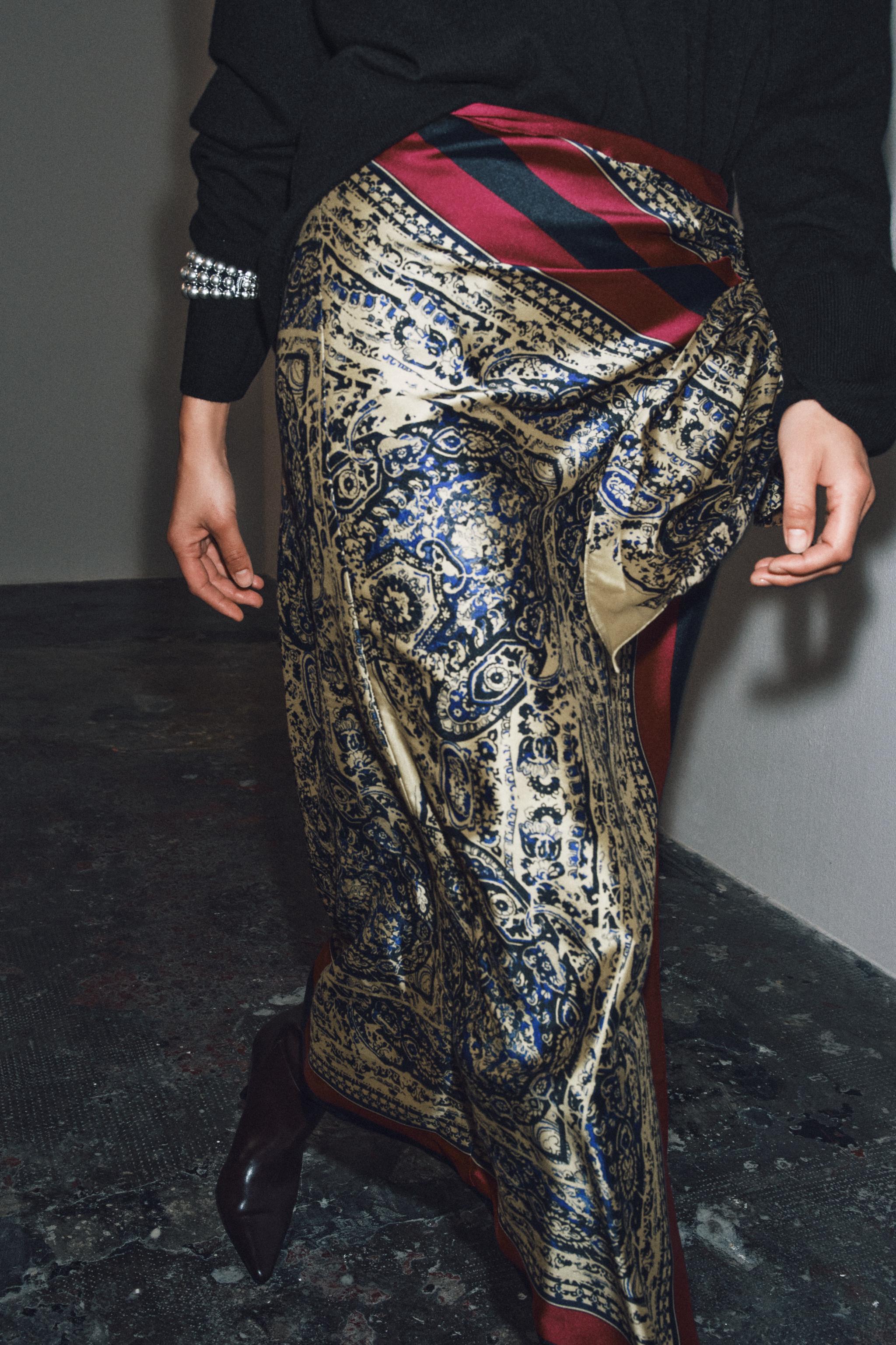 ZW COLLECTION PAISLEY SARONG SKIRT - Multicolored | ZARA Canada
