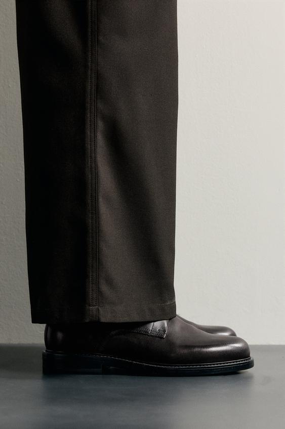 LEATHER SHOES - Chocolate by Zara - Image 0