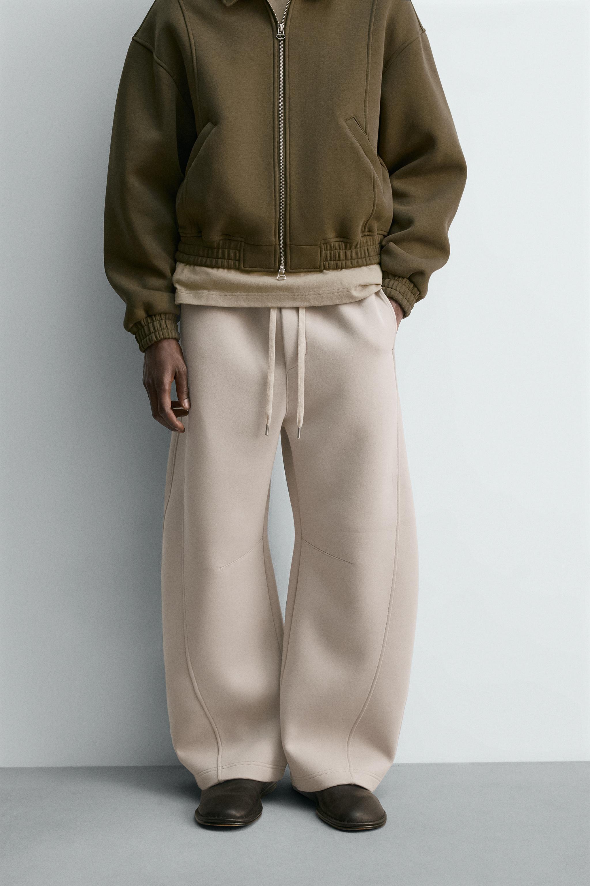 PANTALON COUPE BALLOON EFFET NÉOPRÈNE