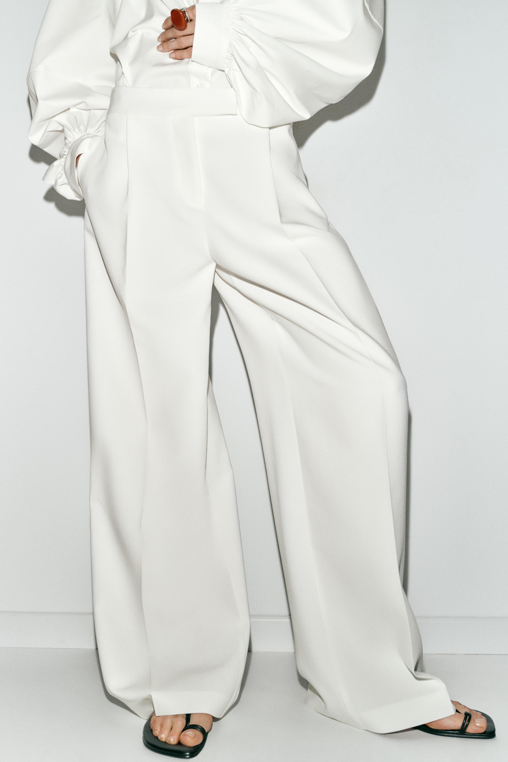 PANTALON LARGE À PINCES