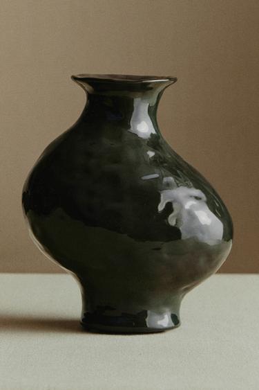 VASE EN CÉRAMIQUE IRRÉGULIER - Gris de Zara