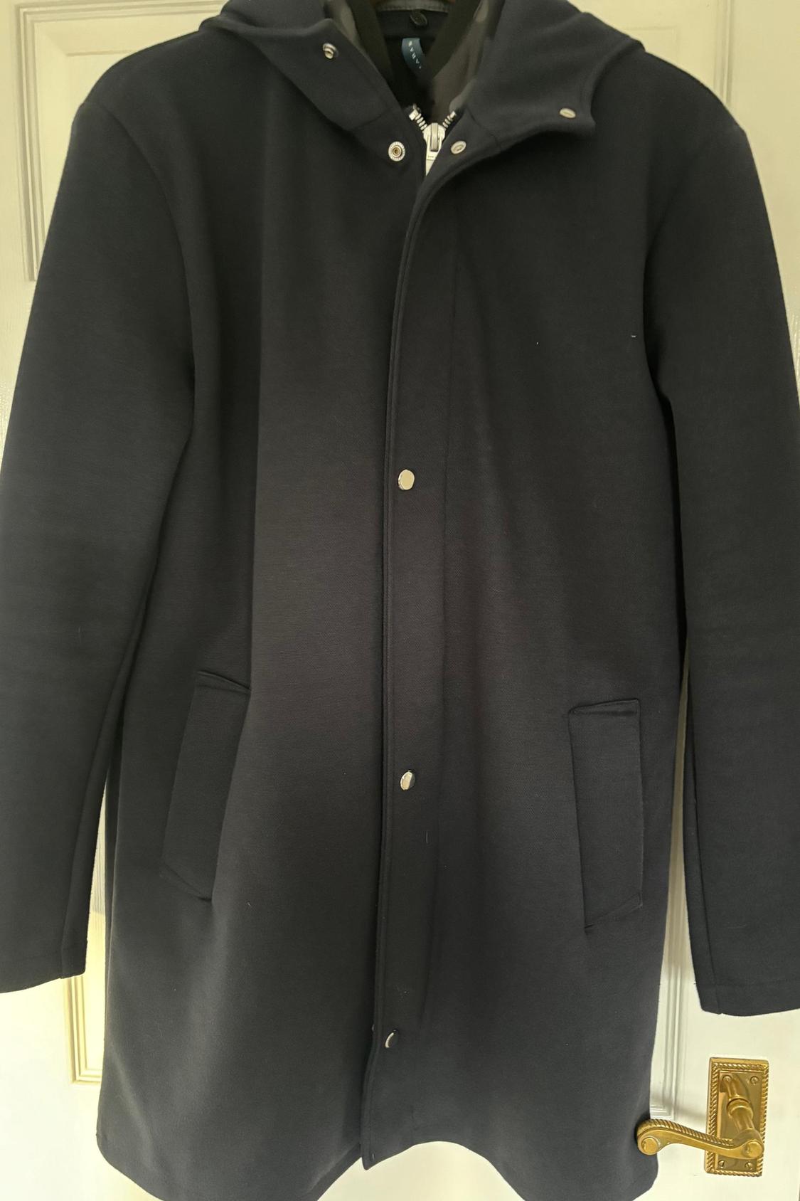 NAVY BLUE COAT WITH REMOVABLE INTERIOR - Image 3