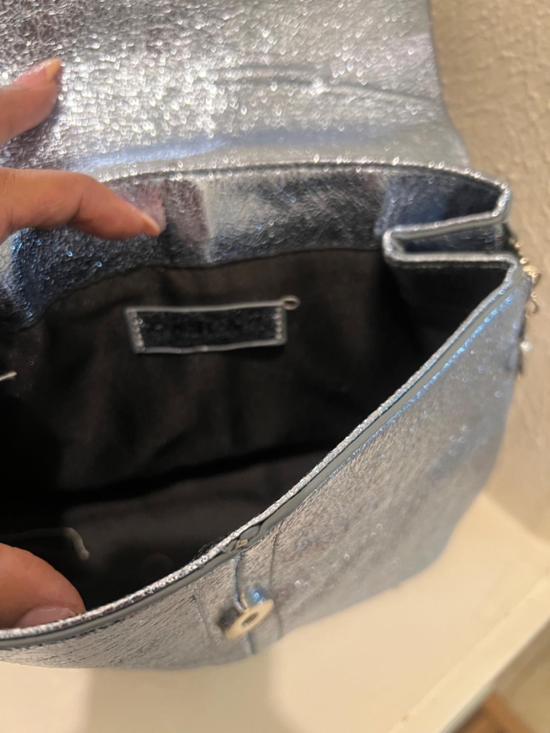 BABY BLUE SHINY METALLIC BACKPACK - Image 7