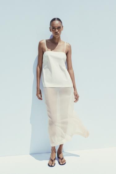 TOP AVEC ORGANZA - Iceberg de Zara