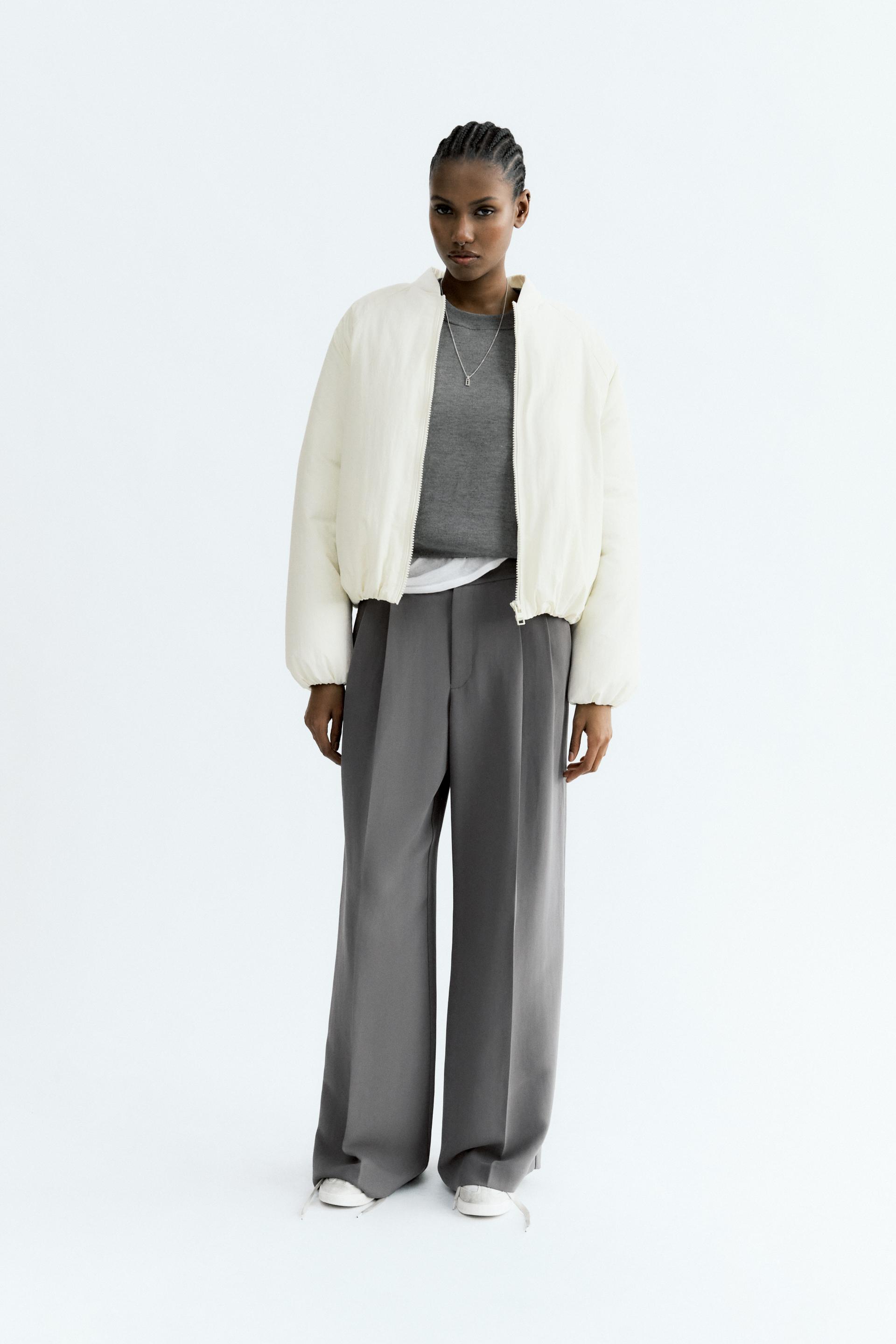 Zara + H&M + MNG + F21 + UNIQLO BHUTAN, ZARA 🤎 FAUX LEATHER TROUSERS  🏷️3590/- Sizes:XS-L MRP incl. of all taxes High-waist trousers with front  pockets. Front zip fly and