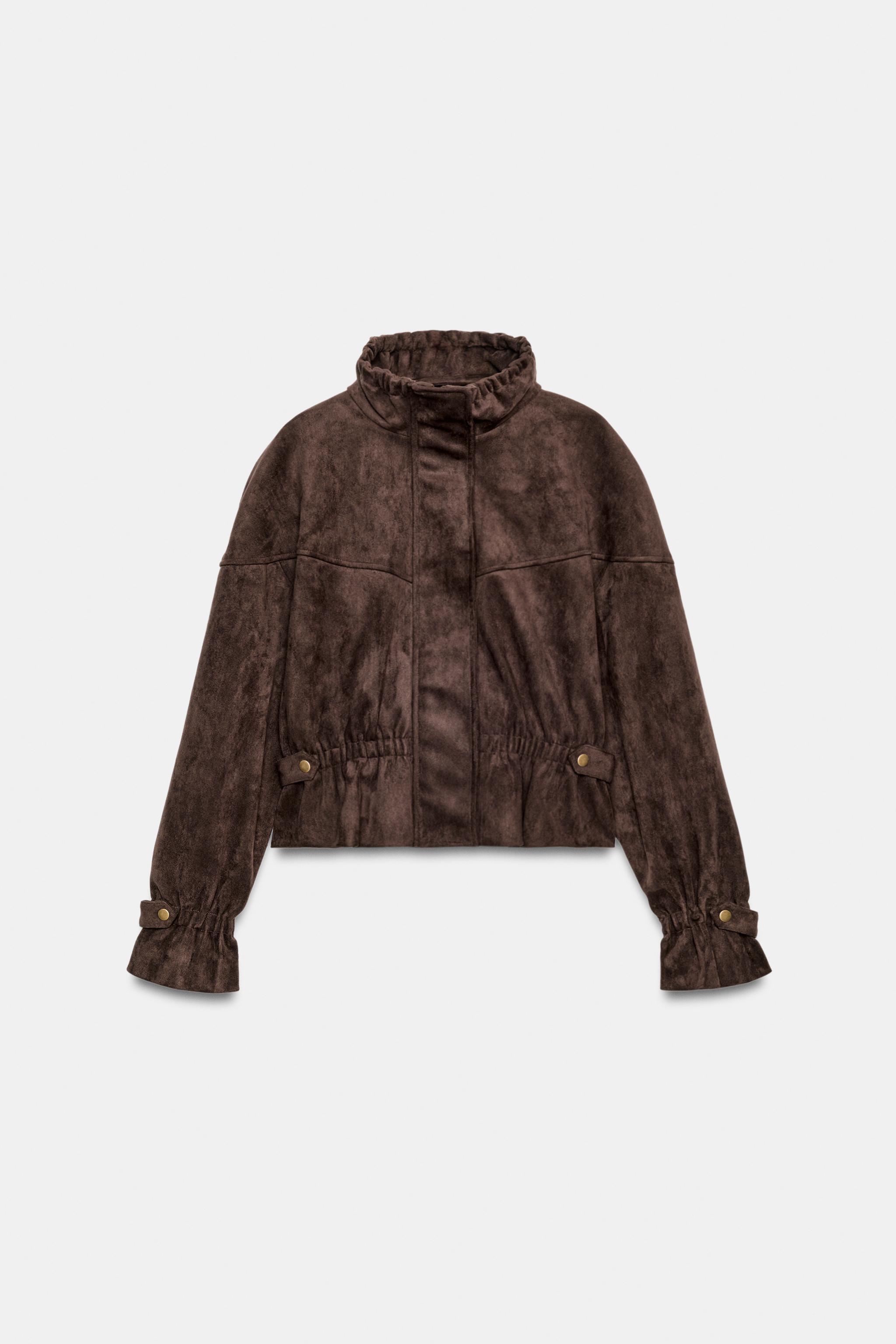 BLOUSON EFFET DAIM