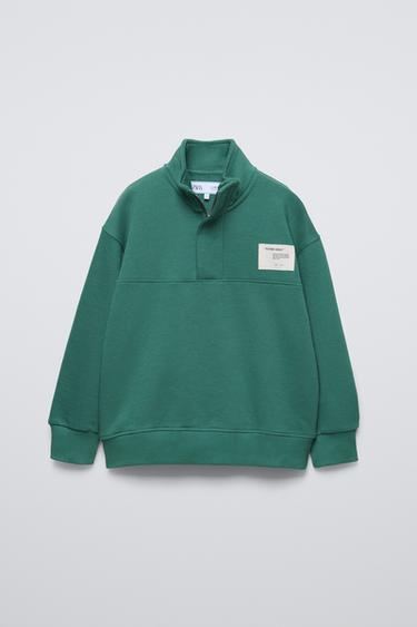 ENSEMBLE SWEAT ET PANTALON AVEC ÉTIQUETTE - Vert de Zara - Image 1