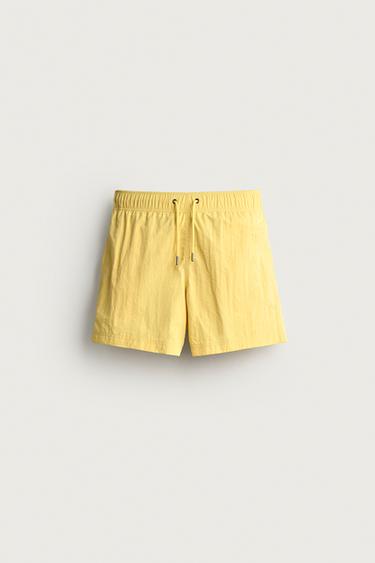 BAÑADOR MEDIO TEXTURA - Amarillo de Zara