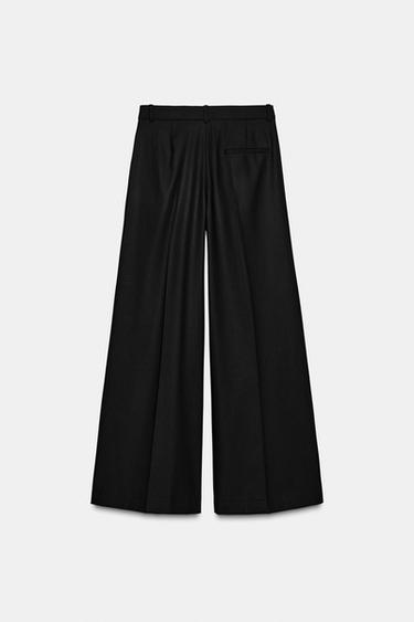 BUNDFALTENHOSE MIT WEITEM BEIN – ZW COLLECTION - Schwarz von Zara
