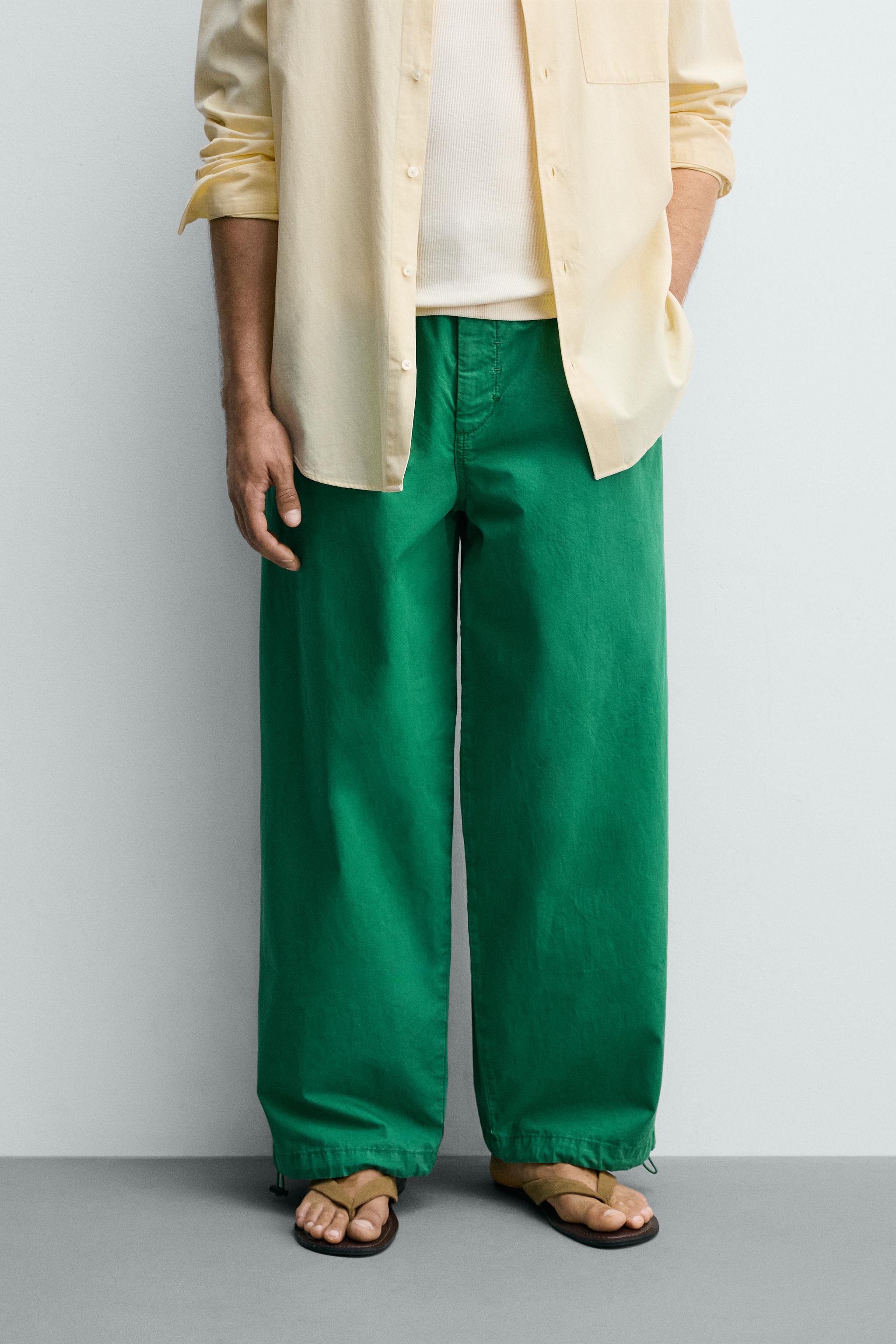 Zara RELAXED FIT PARACHUTE PANTOLON görsel 2