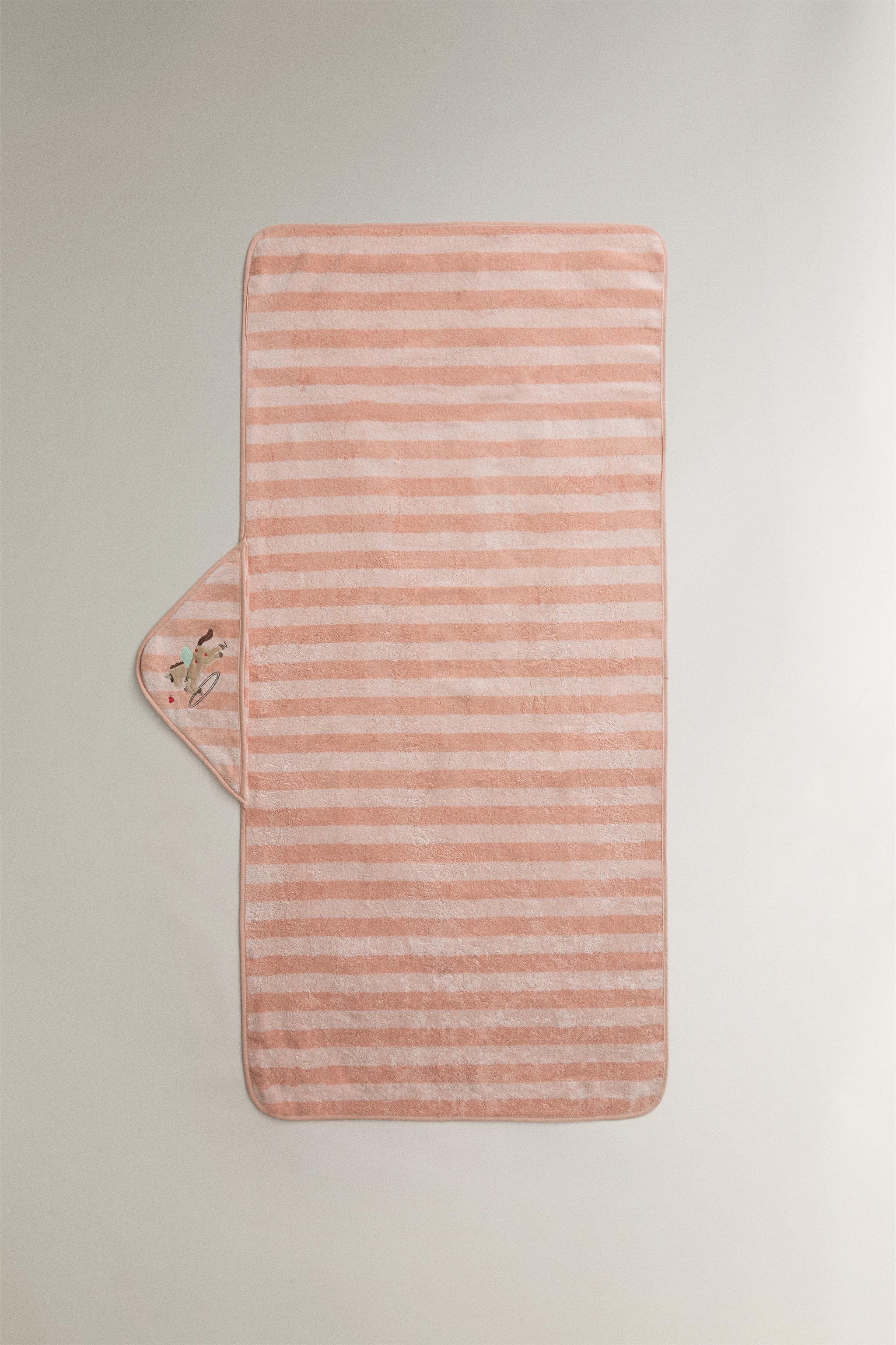 UNICORN KIDS' HOODED BATH TOWEL — Pink