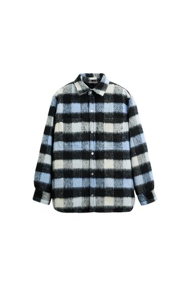 TEXTURED CHECK OVERSHIRT