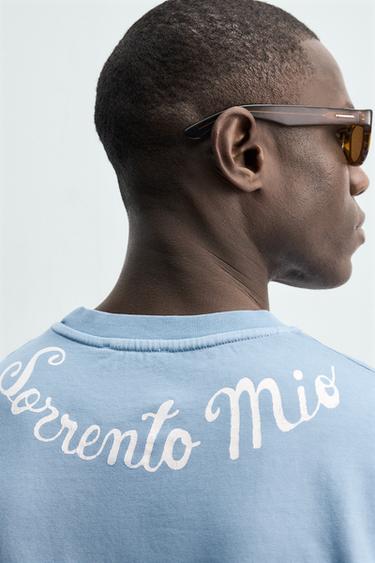SORRENTO SLOGAN T-SHIRT - Light blue by Zara - Image 5