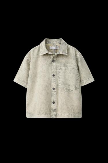 HEMD MIT USED-EFFEKT - Grau von Zara - Bild 0