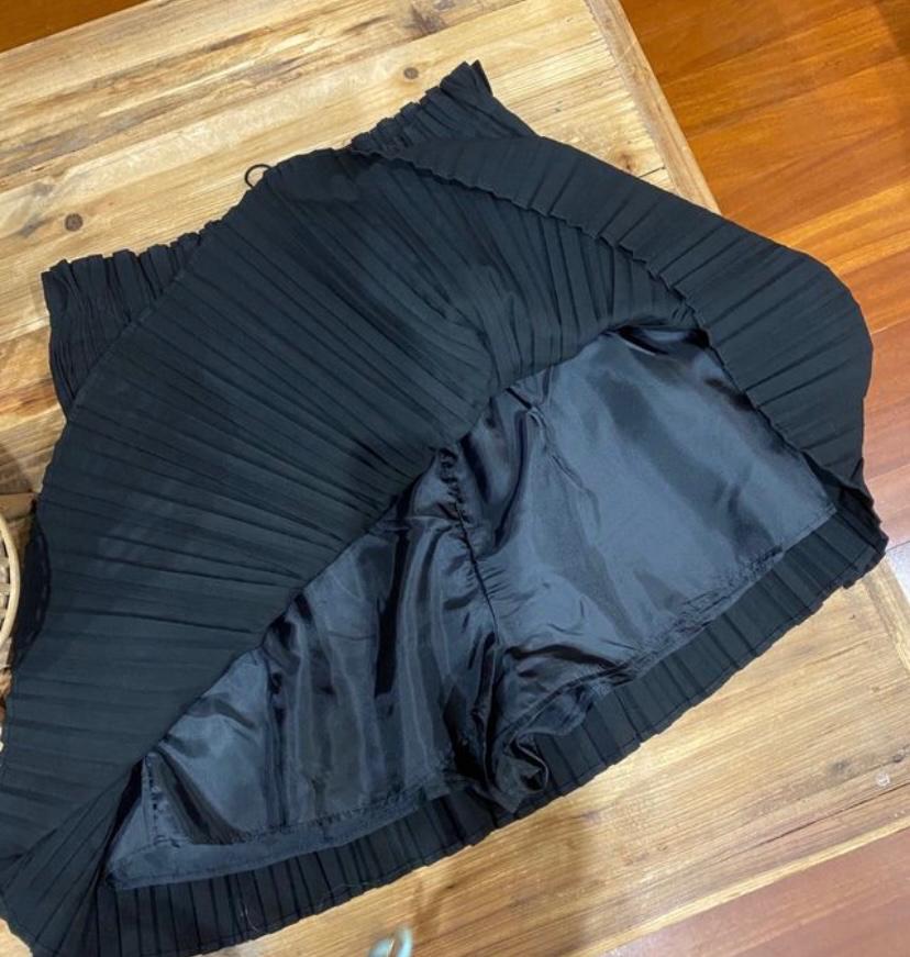 SHIRRED MINI SKIRT - Image 3