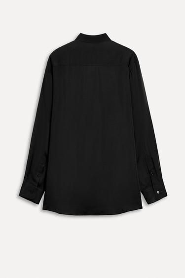 FLOWING CUPRO SHIRT 50TH ANNIVERSARY - Black by Zara - Image 2