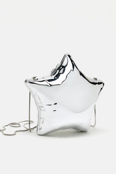 Bolsas estrella color plata de Zara